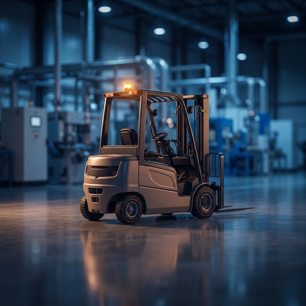 A clean modern factory floor with equipment