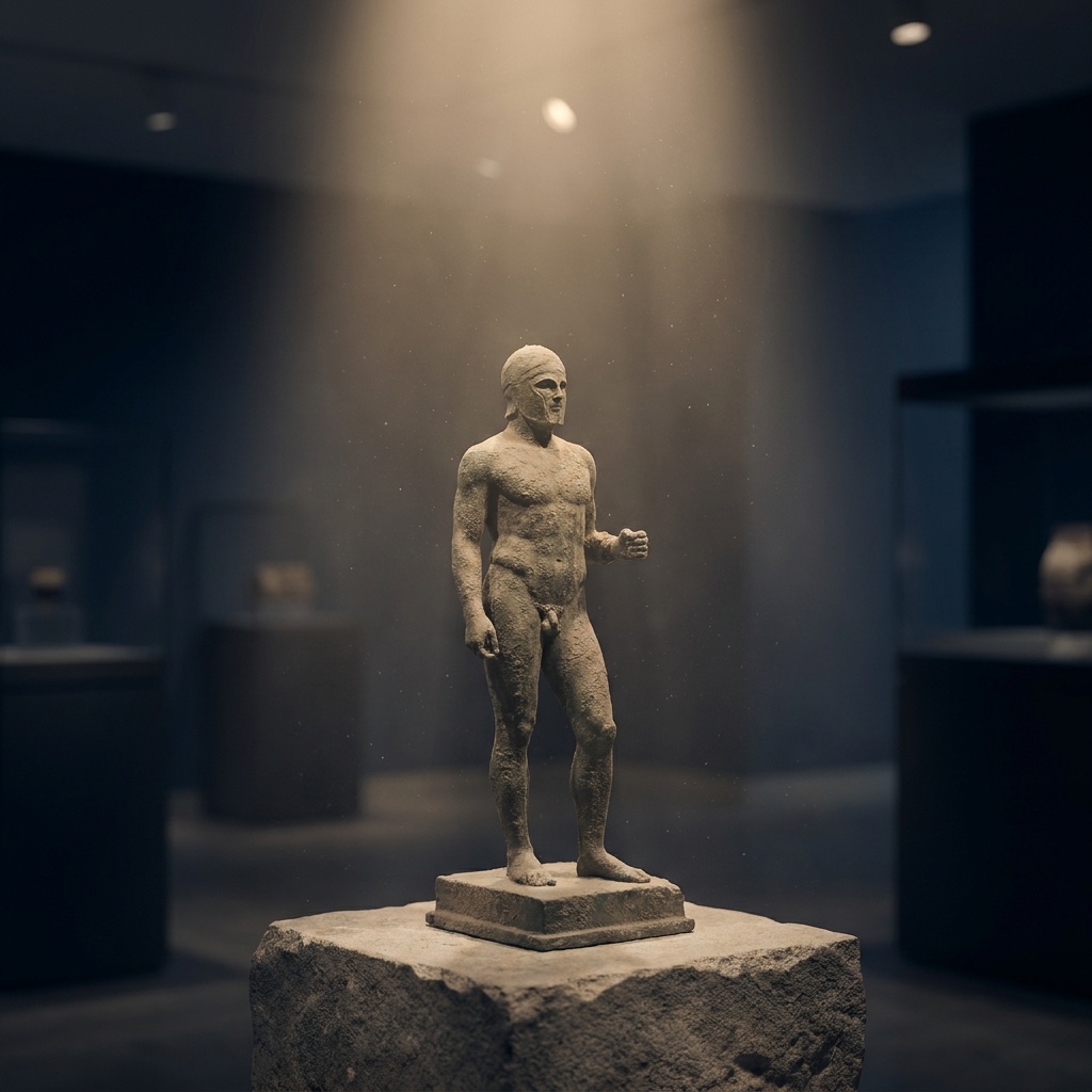 A bright museum gallery where visitors explore exhibits